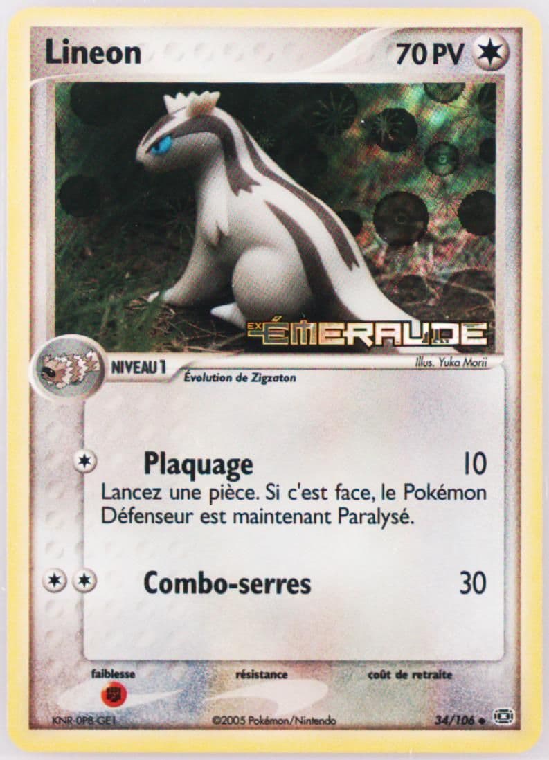 Lineon-Reverse Foil French (34) 2005 Pokemon EX Emerald