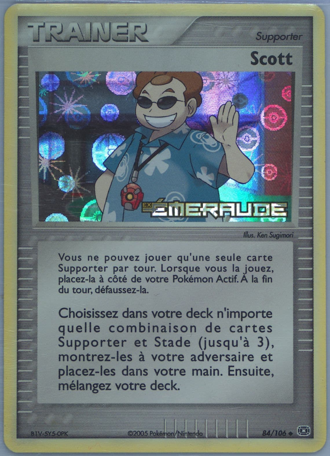Scott-Reverse Foil French (84) 2005 Pokemon EX Emerald