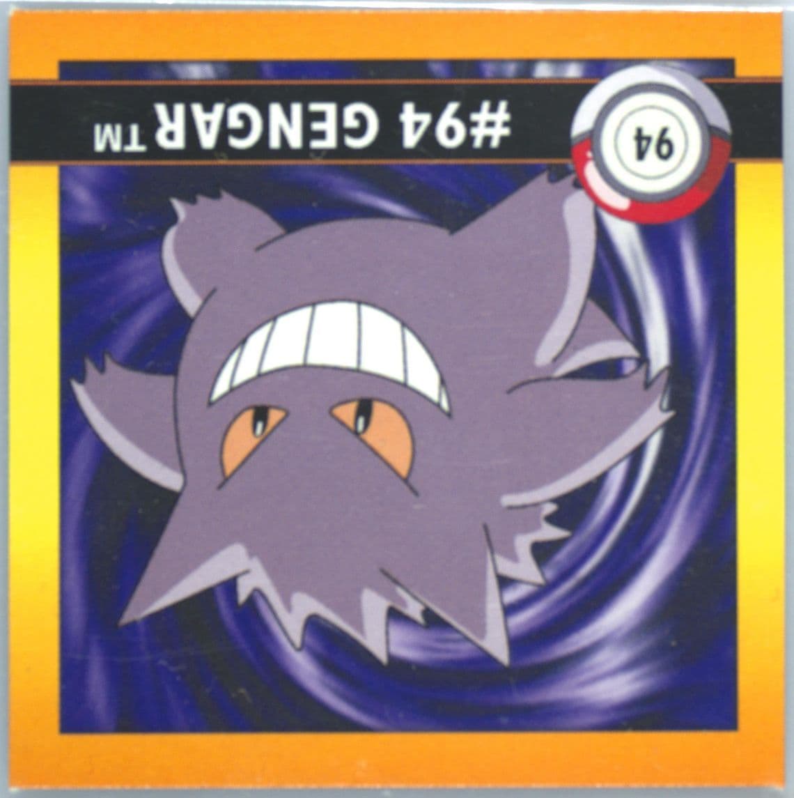 Gengar (94) 1999 Pokemon Stickers Series 1