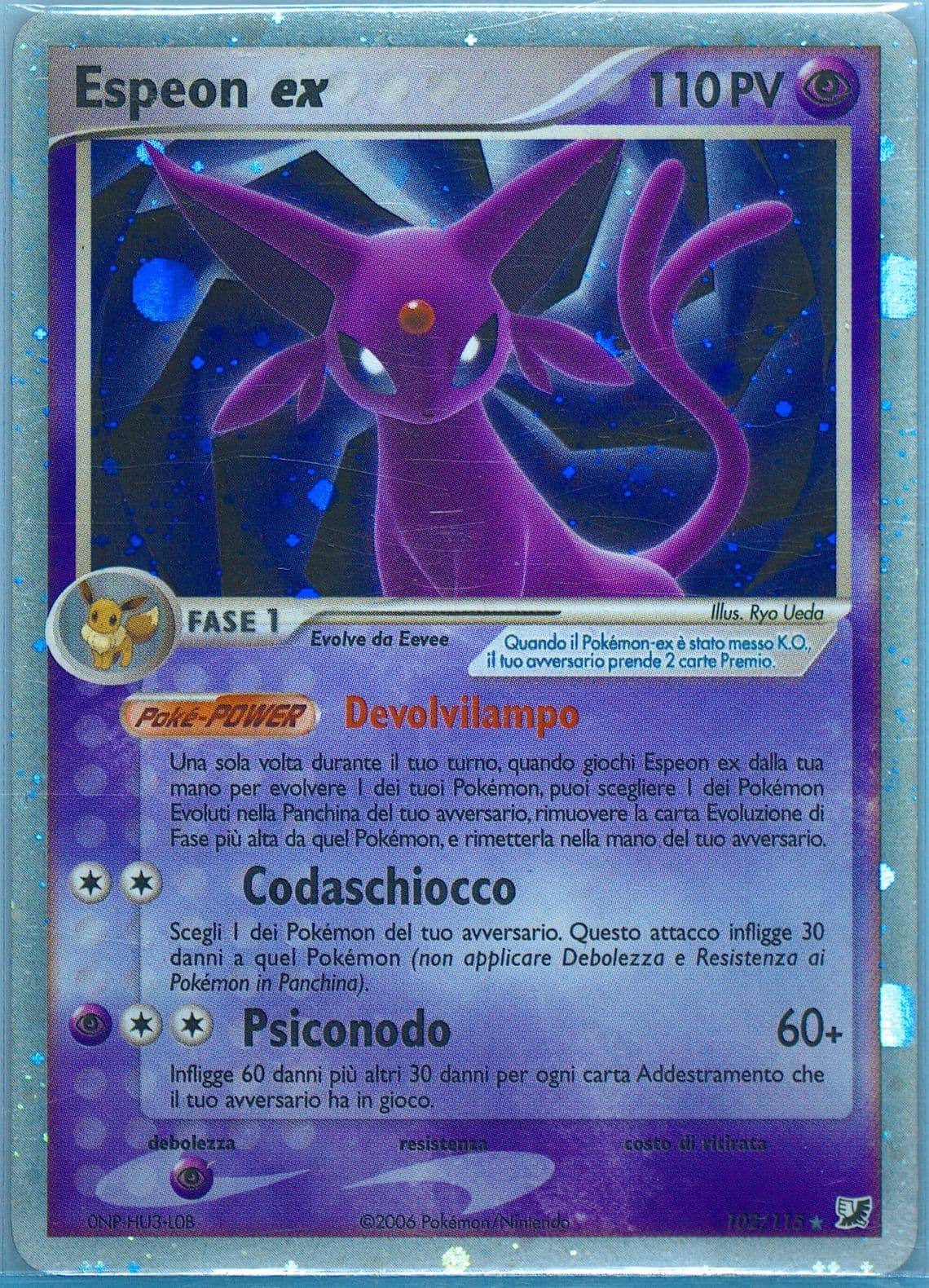 Espeon EX-Holo Italian (102) 2005 Pokemon EX Unseen Forces