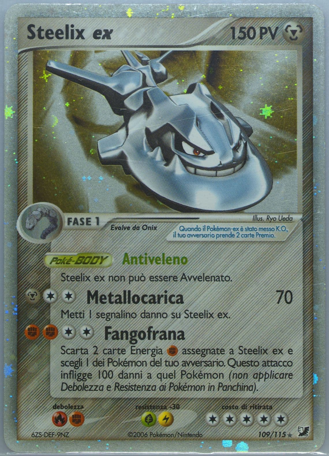 Steelix EX-Holo Italian (109) 2005 Pokemon EX Unseen Forces