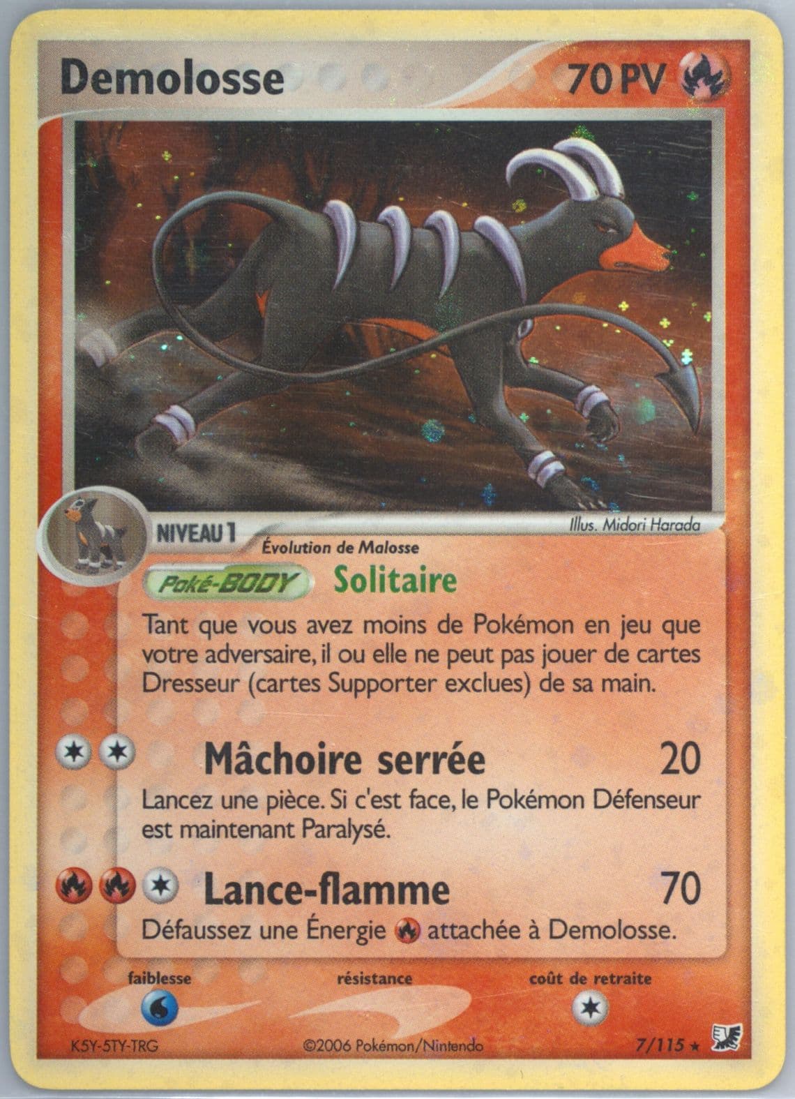 Demolosse-Holo (7) 2006 Pokemon French EX Unseen Forces