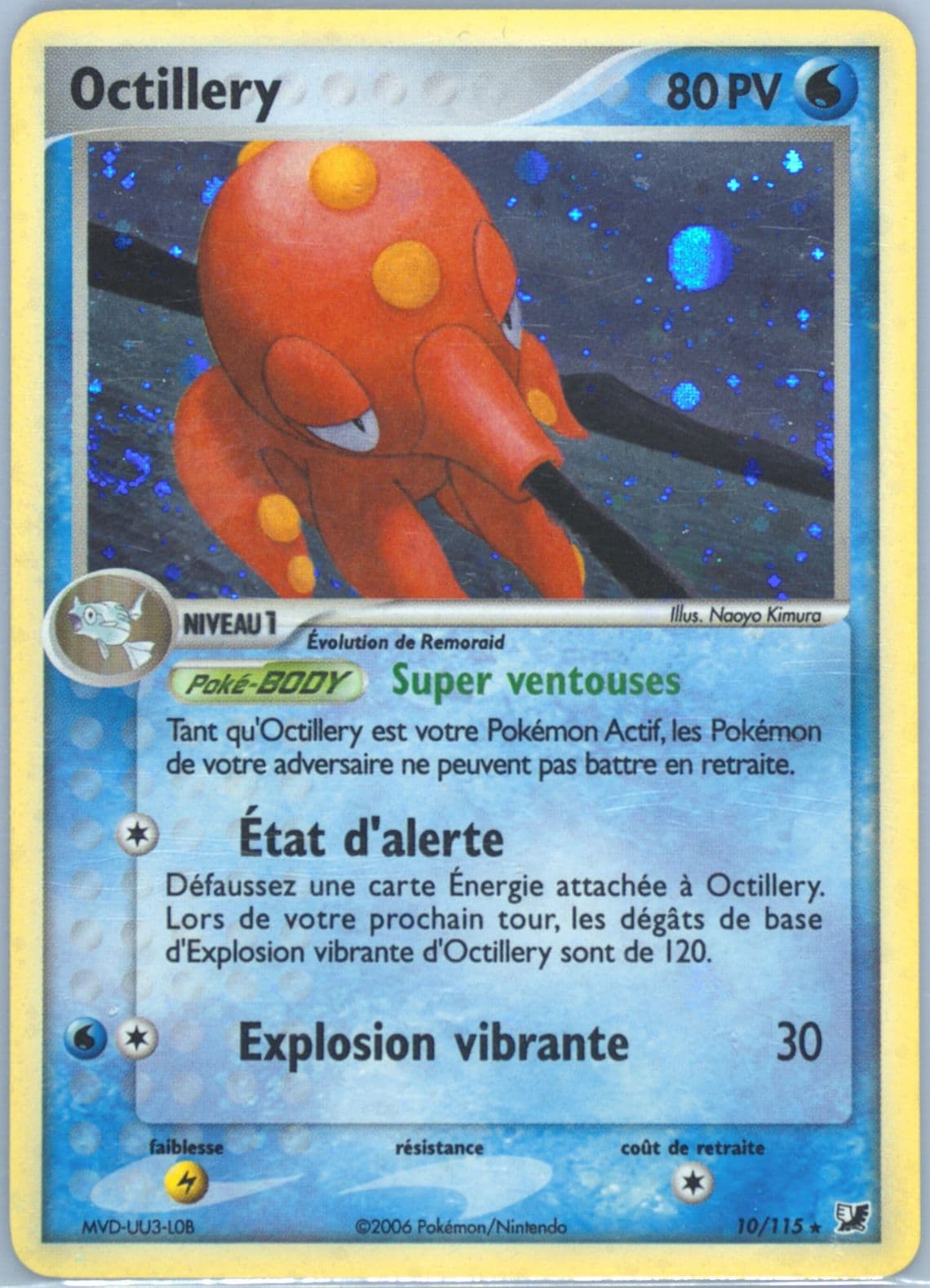 Octillery-Holo (10) 2006 Pokemon French EX Unseen Forces