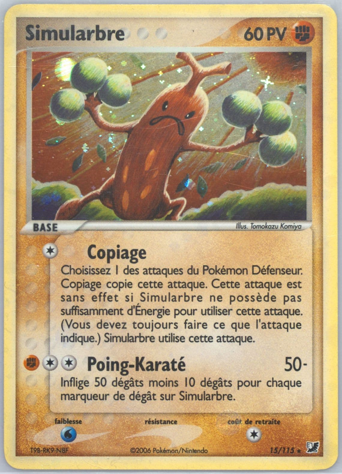 Simularbre-Holo (15) 2006 Pokemon French EX Unseen Forces