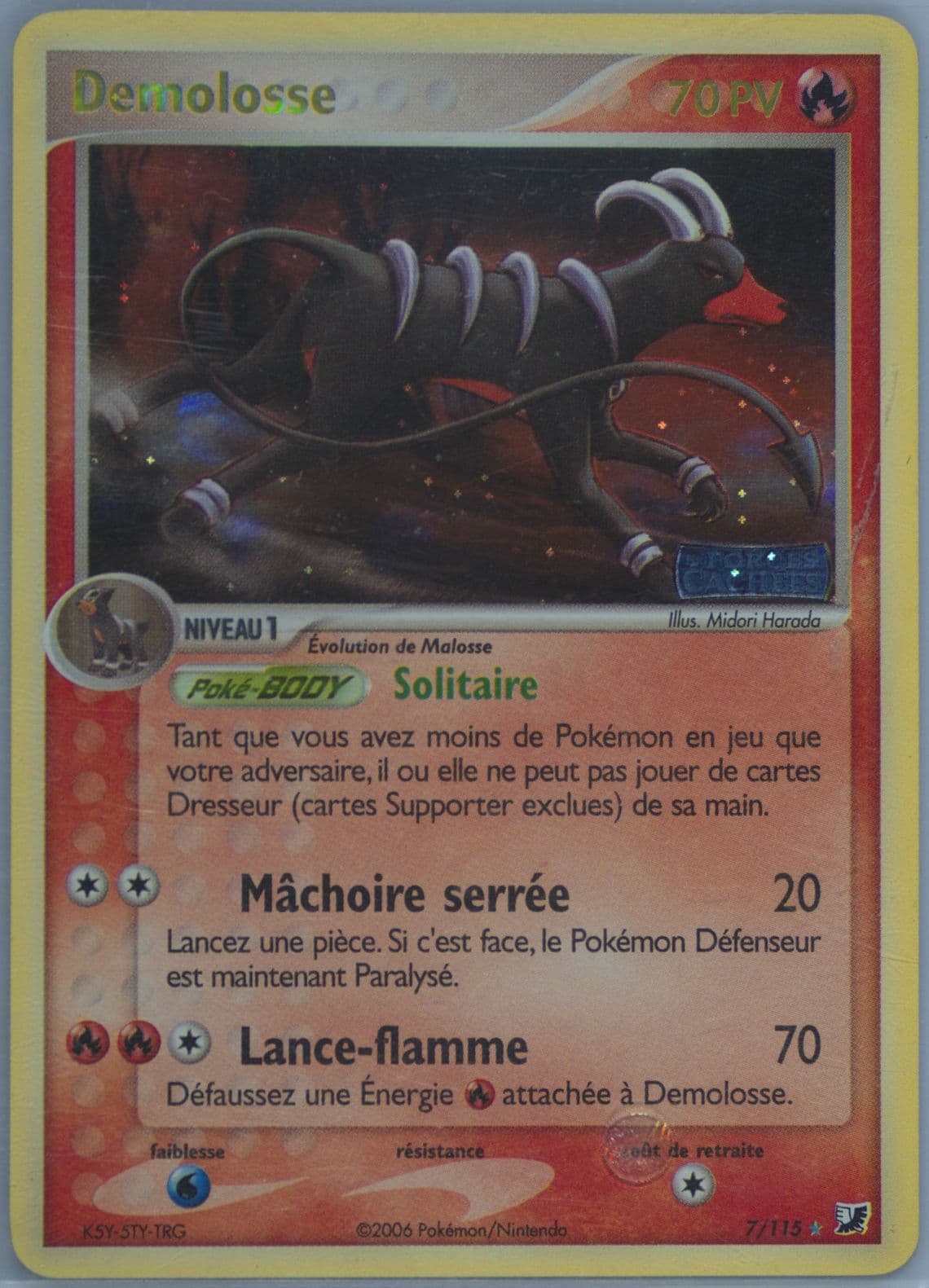 Demolosse-Reverse Foil (7) 2006 Pokemon French EX Unseen Forces