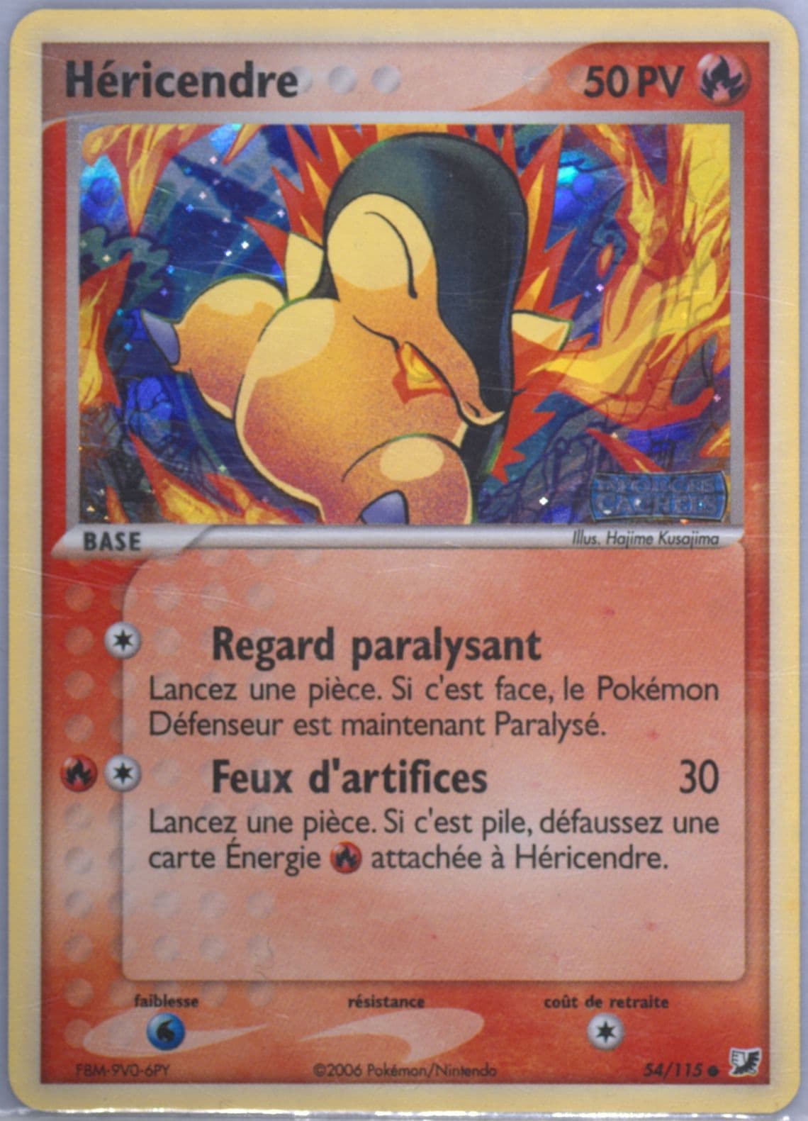 Hericendre-Reverse Foil (54) 2006 Pokemon French EX Unseen Forces