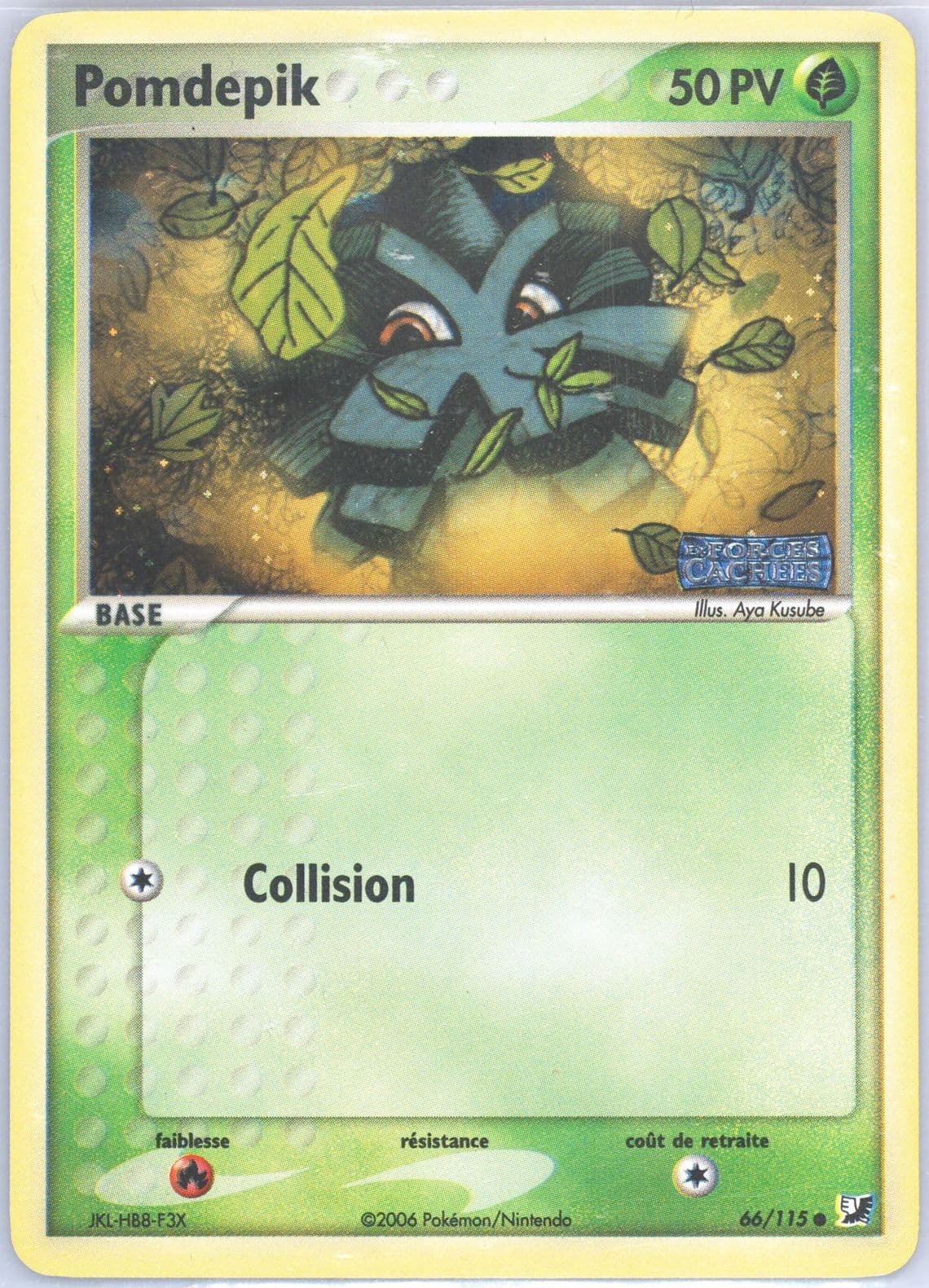 Pomdepik-Reverse Foil (66) 2006 Pokemon French EX Unseen Forces