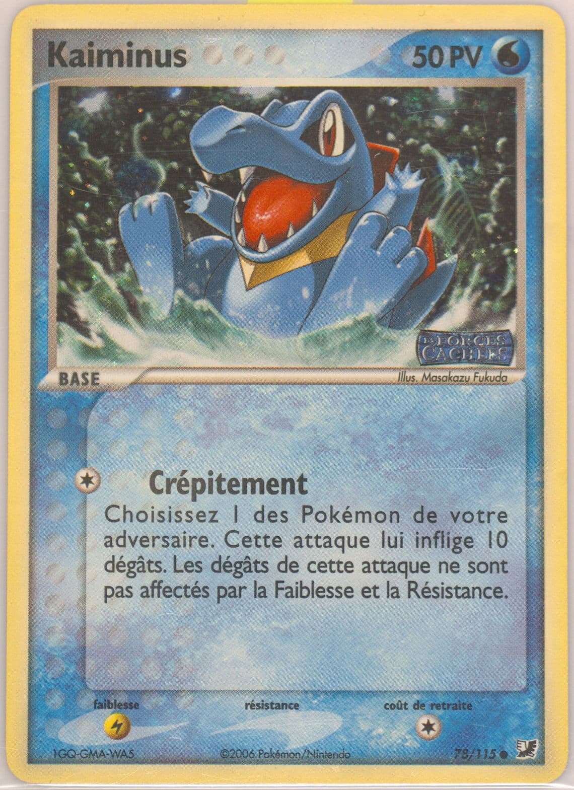 Kaiminus-Reverse Foil (78) 2006 Pokemon French EX Unseen Forces