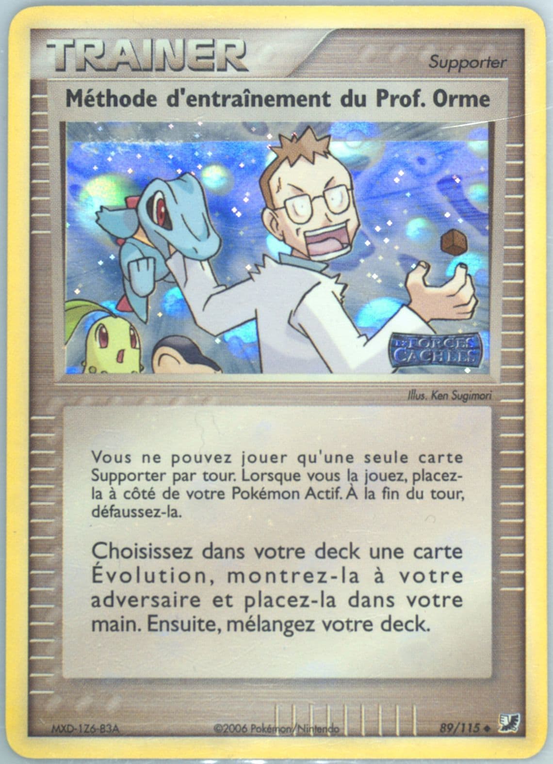 Methode D'Entrainement Du Prof. Orme-Reverse Foil (89) 2006 Pokemon French EX Unseen Forces