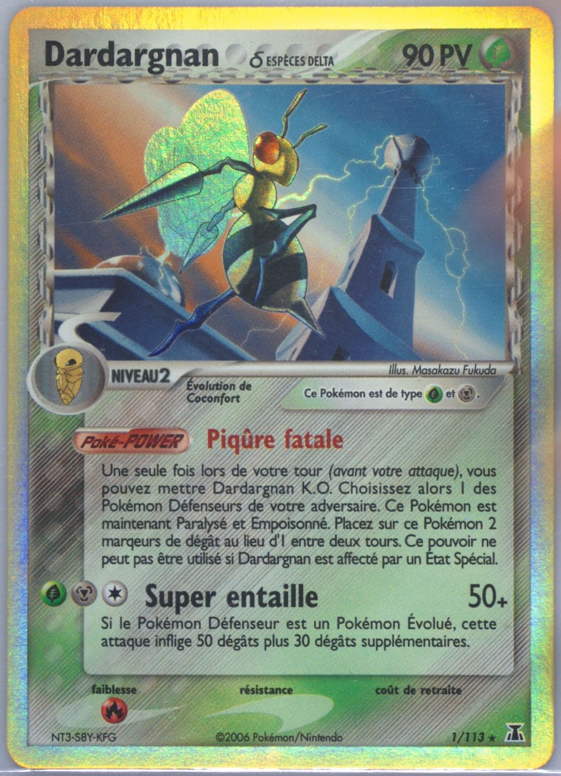 Dardargnan-Holo (1) 2006 Pokemon French EX Delta Species