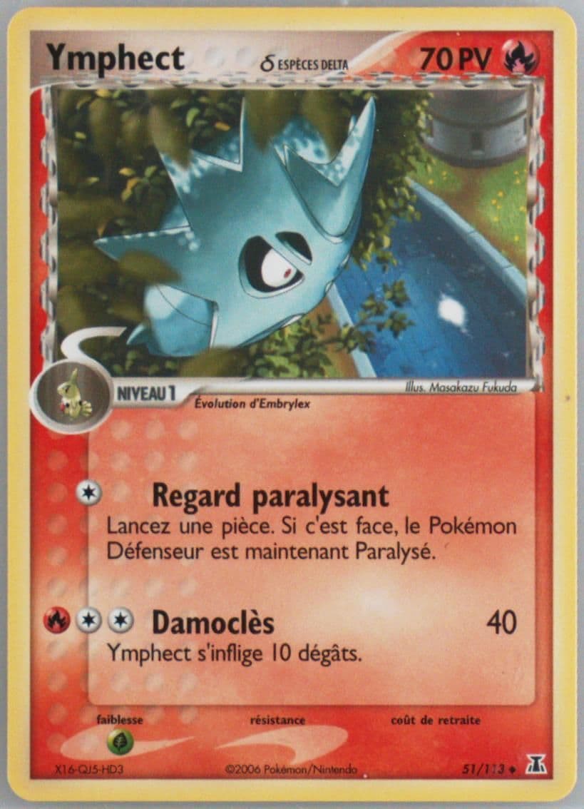 Ymphect (51) 2006 Pokemon French EX Delta Species