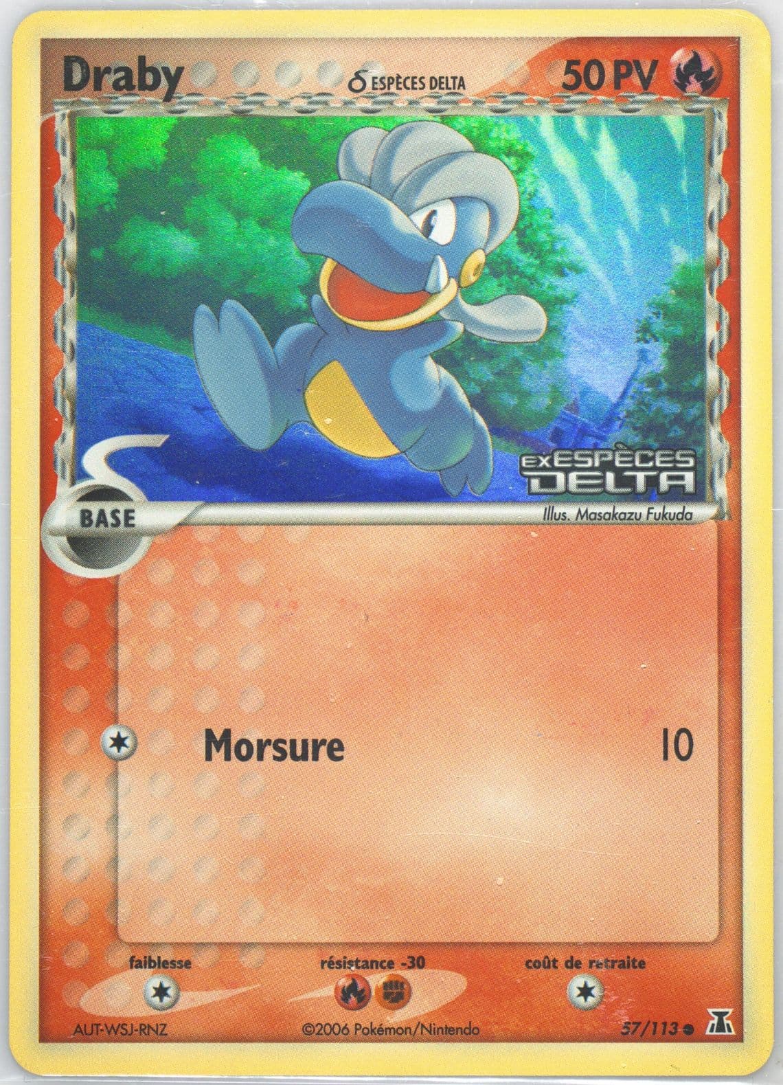 Draby-Reverse Foil (57) 2006 Pokemon French EX Delta Species
