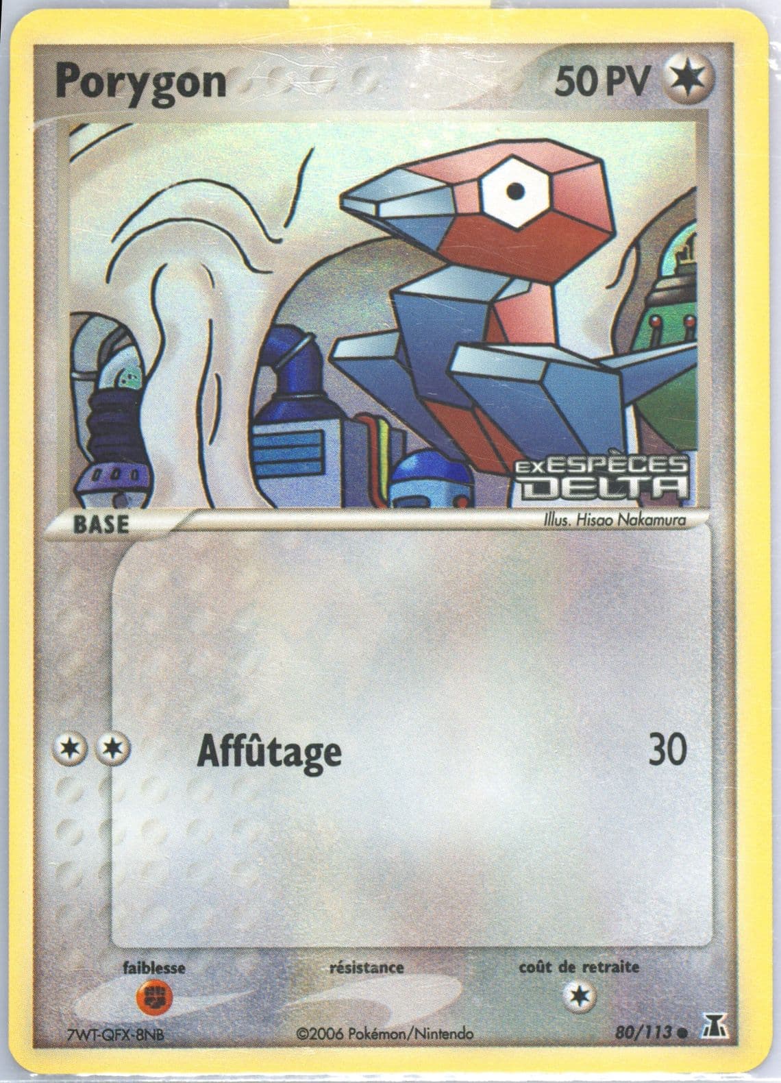 Porygon-Reverse Foil (80) 2006 Pokemon French EX Delta Species