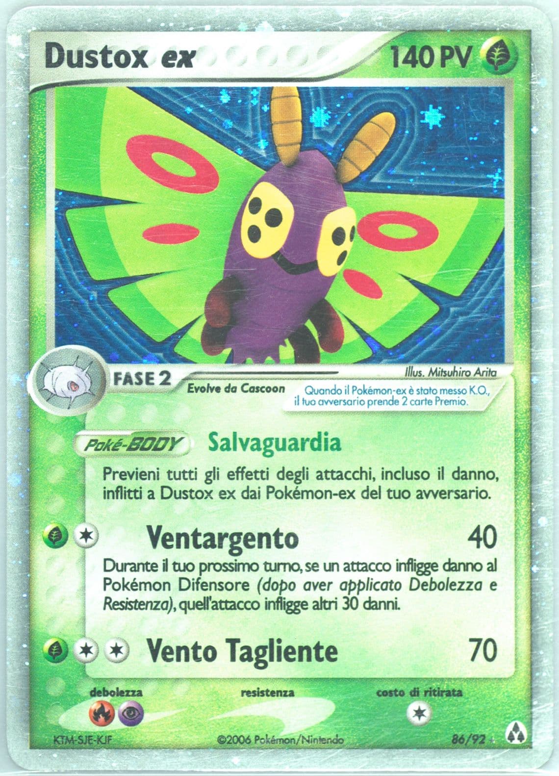 Dustox EX-Holo Italian (86) 2006 Pokemon EX Legend Maker