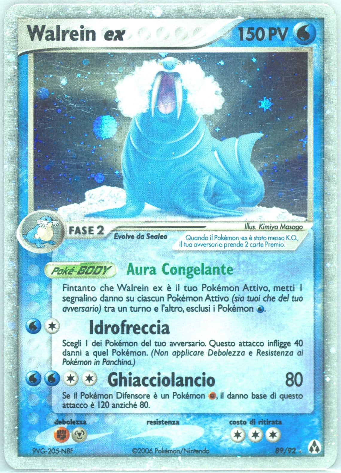 Walrein EX-Holo Italian (89) 2006 Pokemon EX Legend Maker
