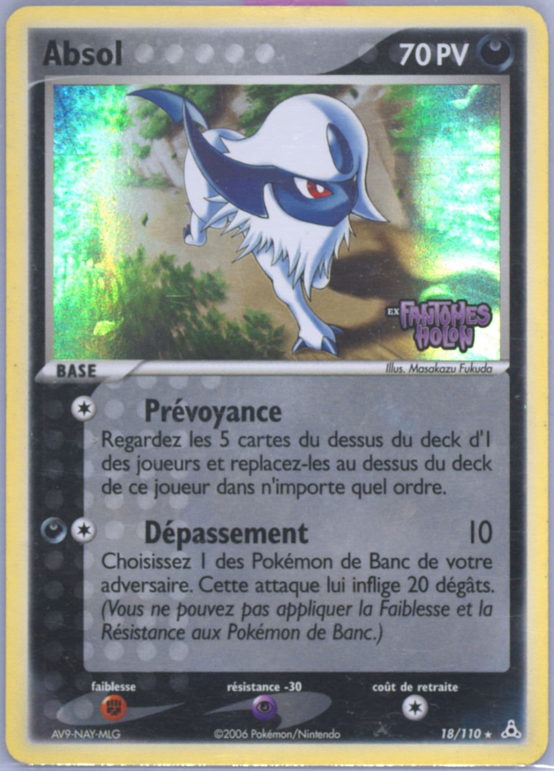 Absol-Reverse Foil French (18) 2006 Pokemon EX Holon Phantoms
