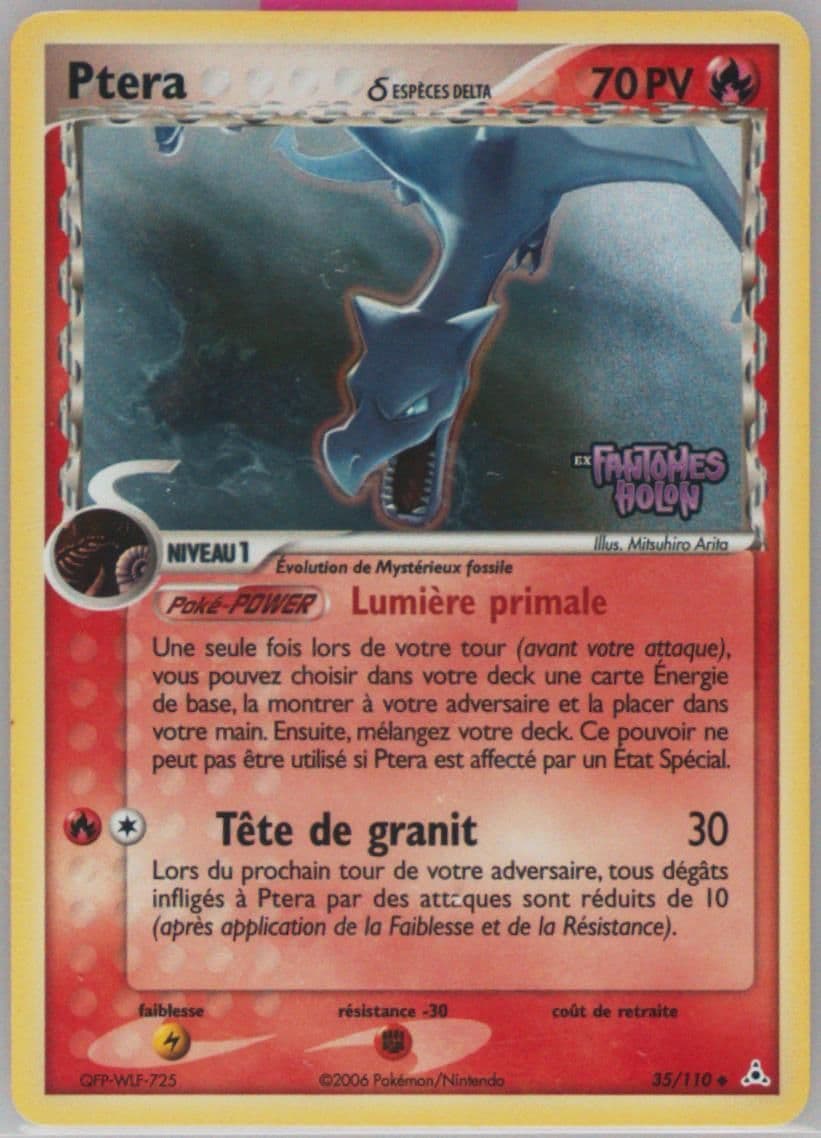 Ptera-Reverse Foil French (35) 2006 Pokemon EX Holon Phantoms