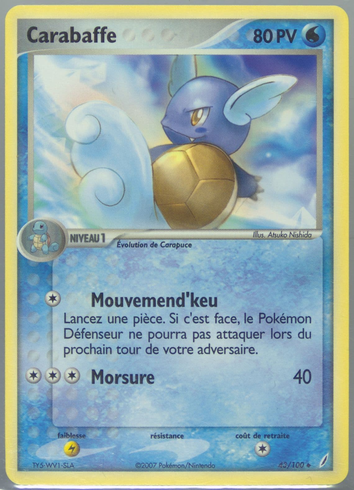 Carabaffe (43) 2007 Pokemon French EX Crystal Guardians