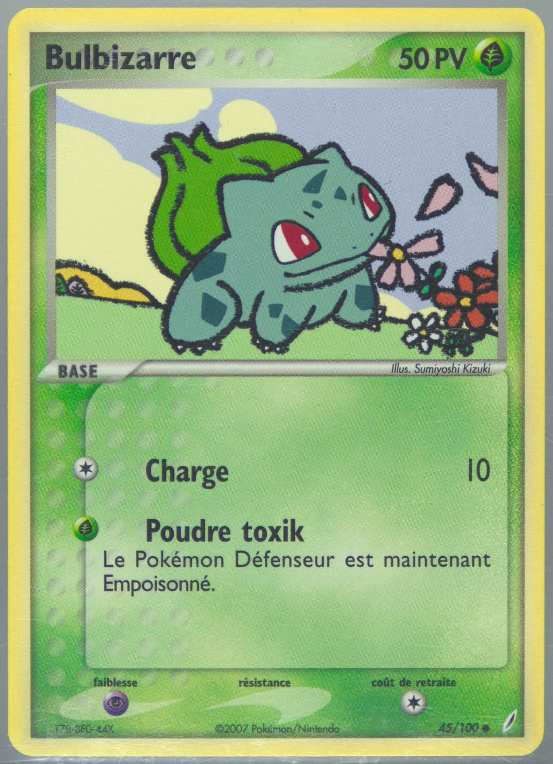 Bulbizarre (45) 2007 Pokemon French EX Crystal Guardians