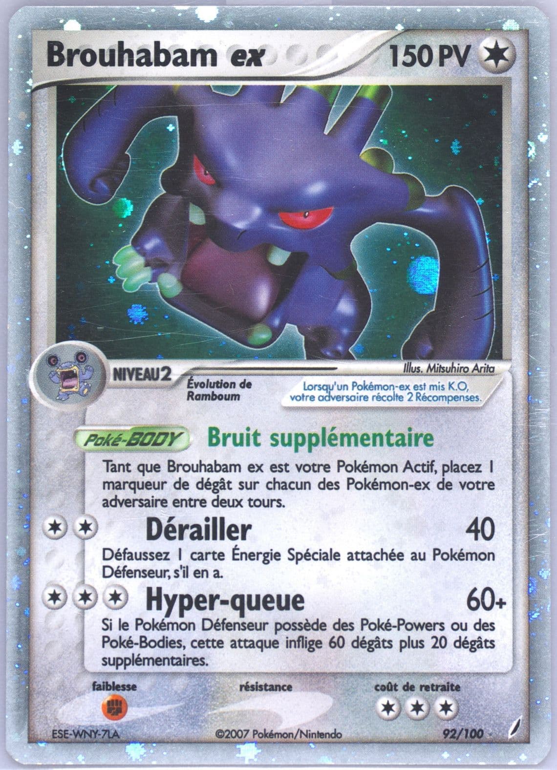 Brouhabam EX-Holo (92) 2007 Pokemon French EX Crystal Guardians