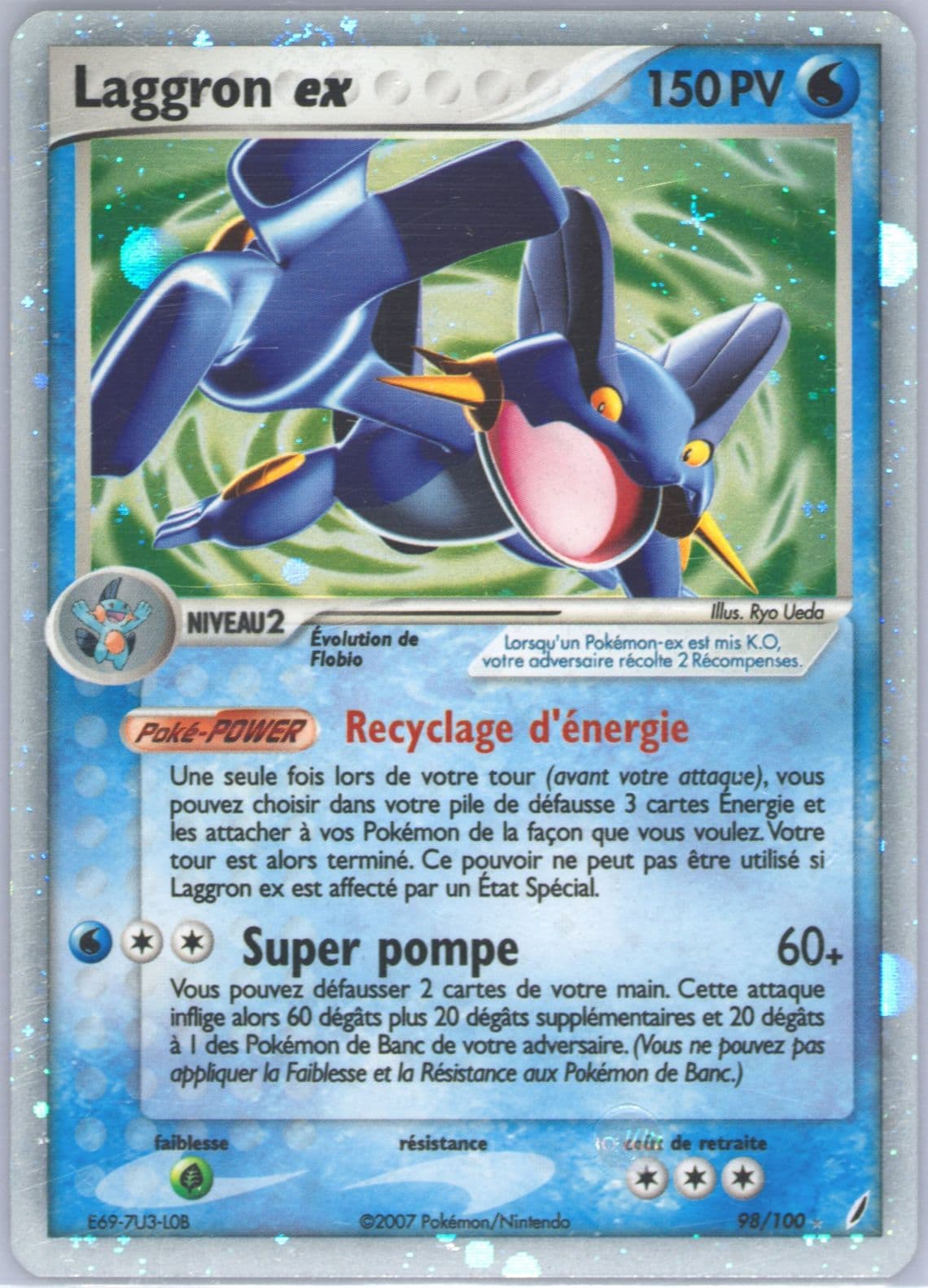 Laggron EX-Holo (98) 2007 Pokemon French EX Crystal Guardians