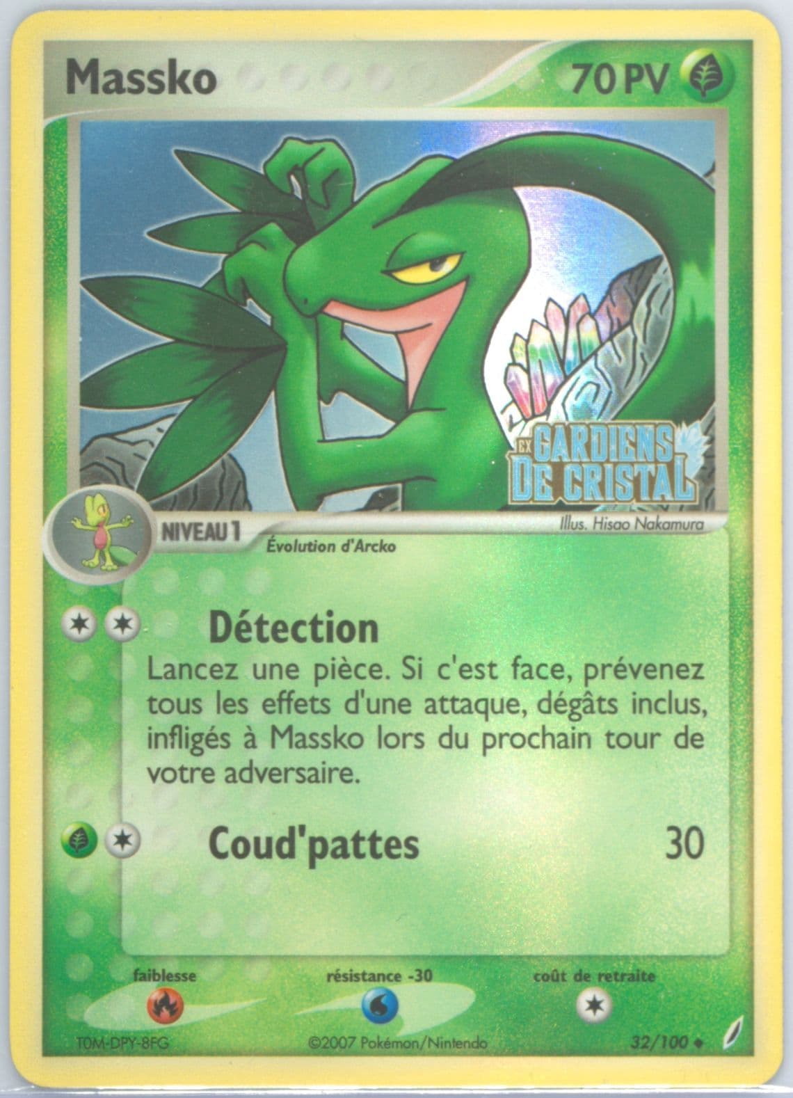 Massko-Reverse Foil (32) 2007 Pokemon French EX Crystal Guardians