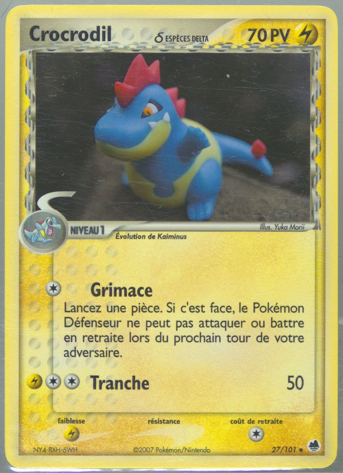 Crocrodil (27) 2007 Pokemon French EX Dragon Frontiers