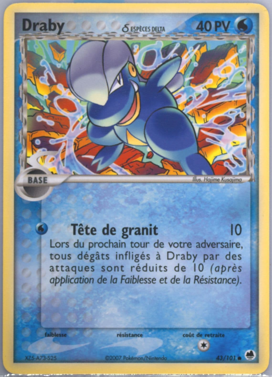 Draby (43) 2007 Pokemon French EX Dragon Frontiers