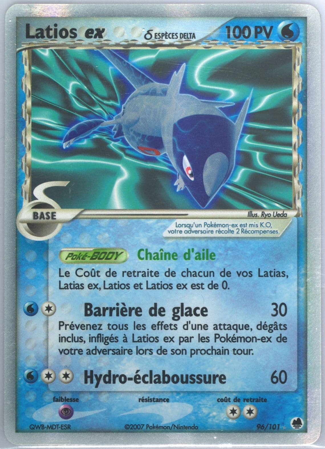 Latios EX-Holo (96) 2007 Pokemon French EX Dragon Frontiers