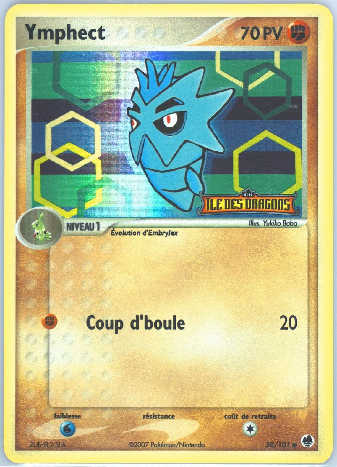 Ymphect-Reverse Foil (58) 2007 Pokemon French EX Dragon Frontiers