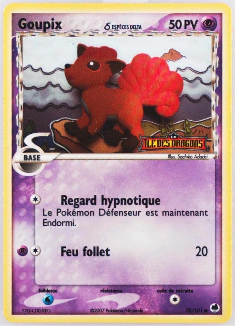 Goupix-Reverse Foil (70) 2007 Pokemon French EX Dragon Frontiers