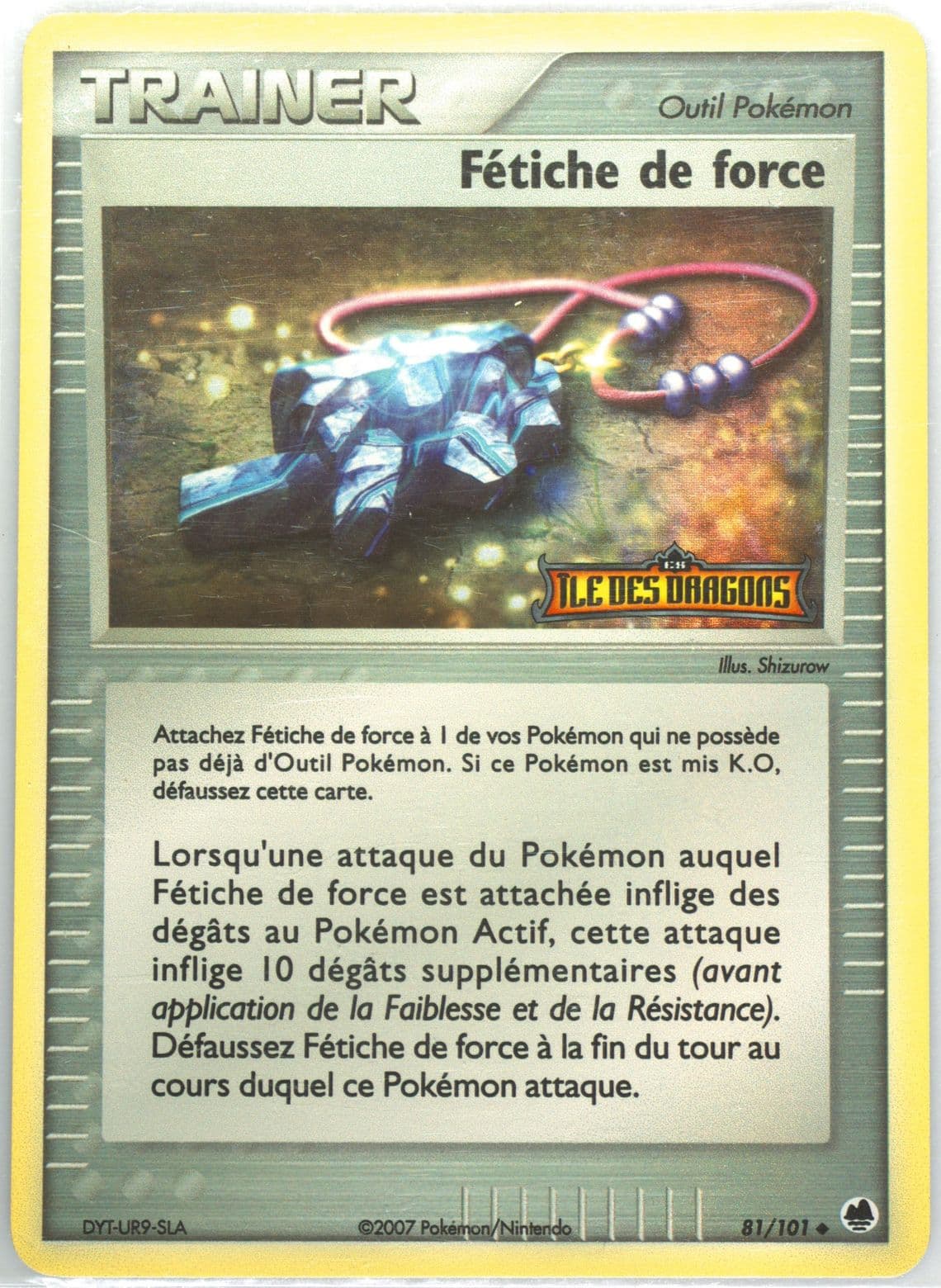 Fetiche de Force-Reverse Foil (81) 2007 Pokemon French EX Dragon Frontiers