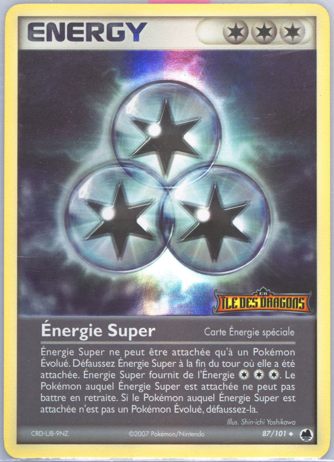 Energie Super-Reverse Foil (87) 2007 Pokemon French EX Dragon Frontiers