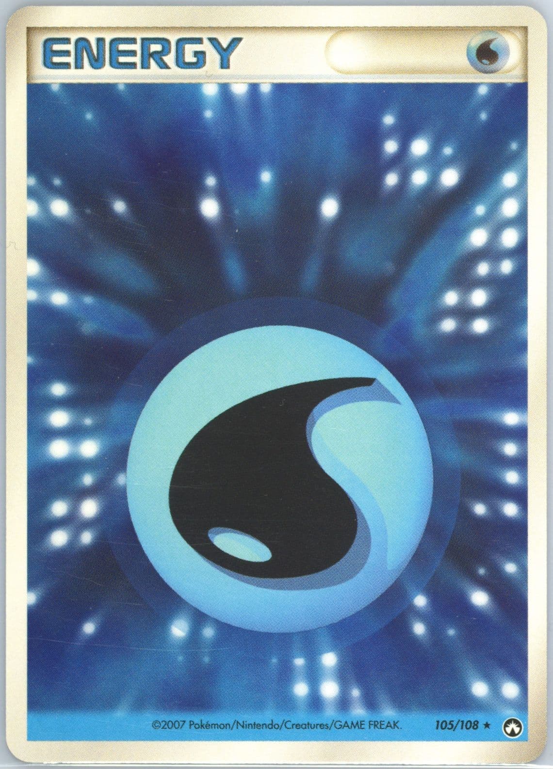 Water Energy (105) 2007 Pokemon Japanese World Champions Pack