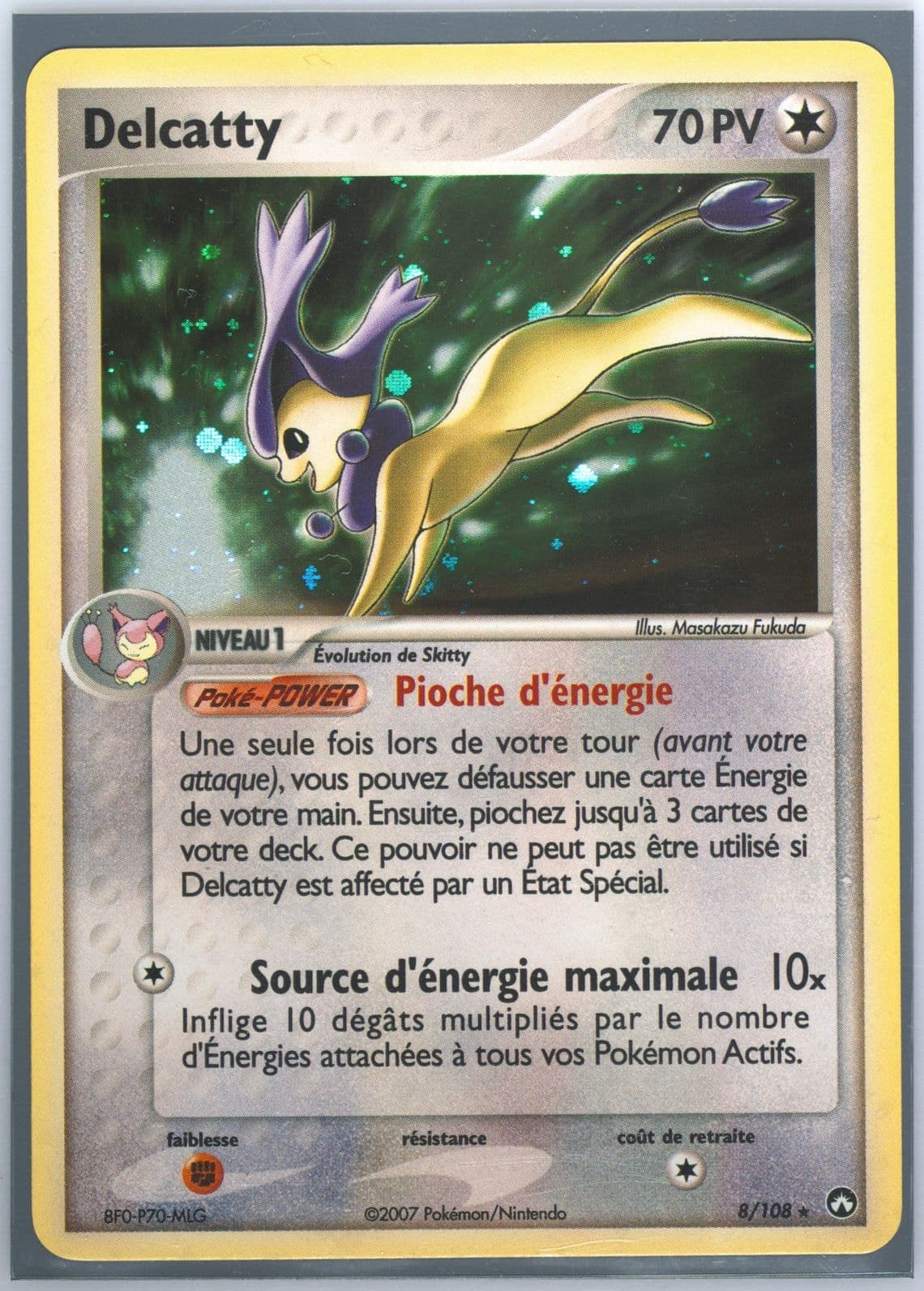 Delcatty-Holo French (8) 2007 Pokemon EX Power Keepers