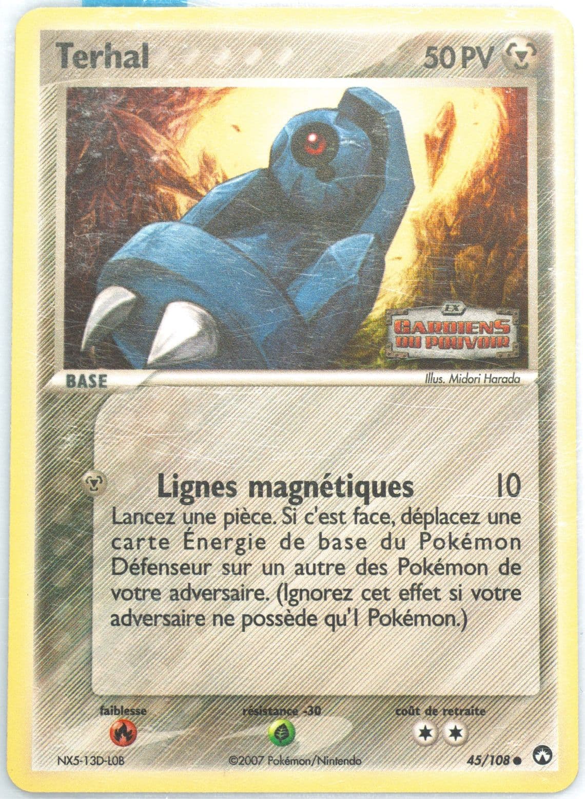 Terhal-Reverse Foil French (45) 2007 Pokemon EX Power Keepers
