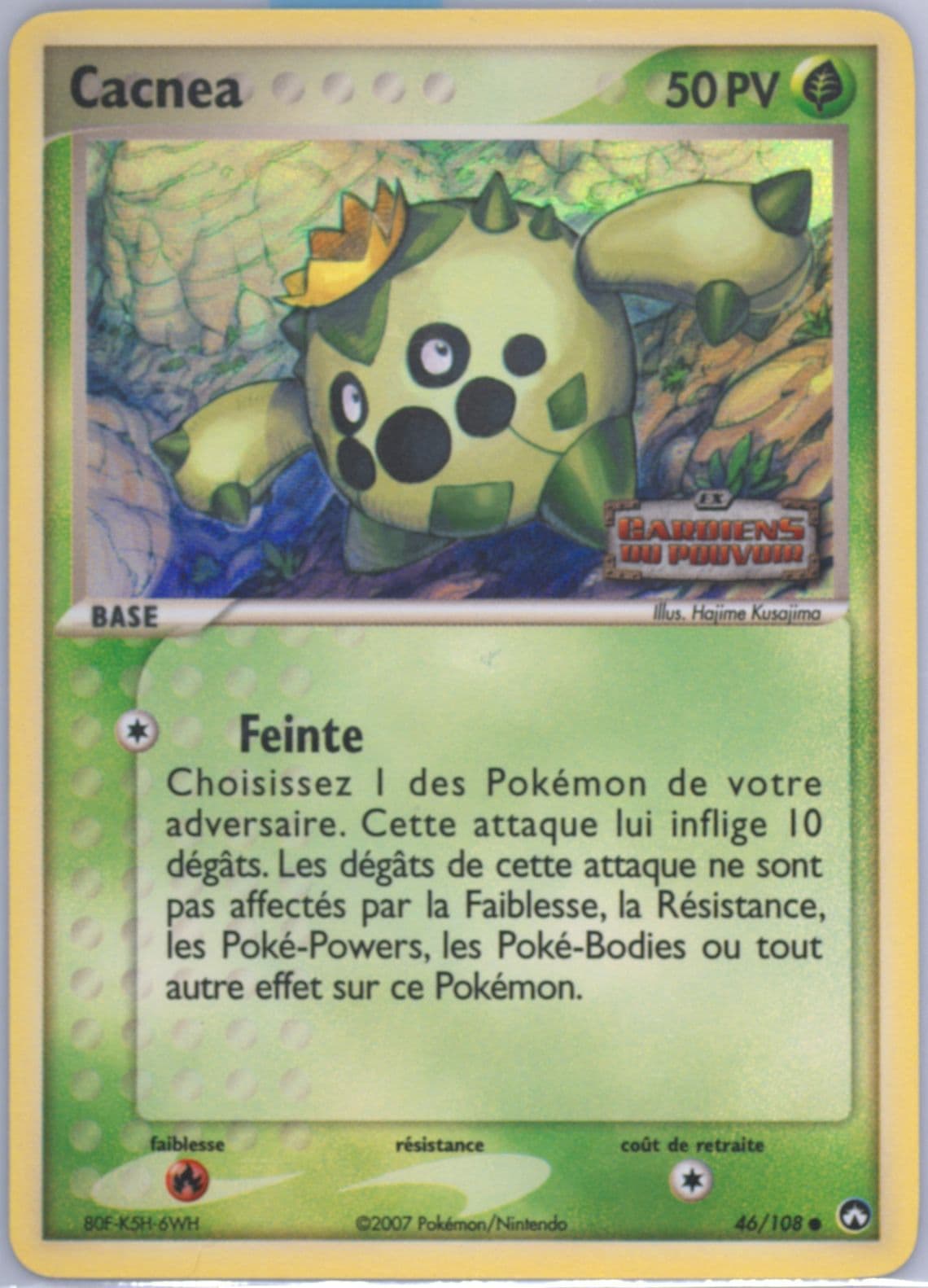 Cacnea-Reverse Foil French (46) 2007 Pokemon EX Power Keepers