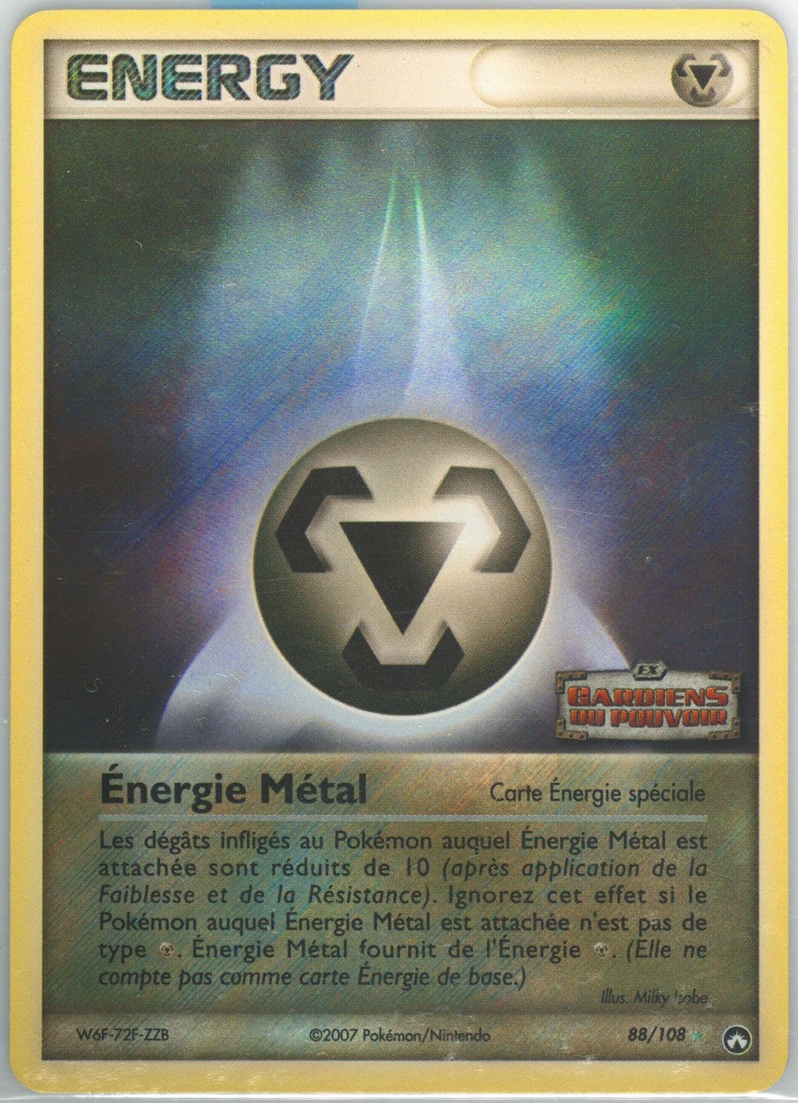 Energie Metal-Reverse Foil French (88) 2007 Pokemon EX Power Keepers