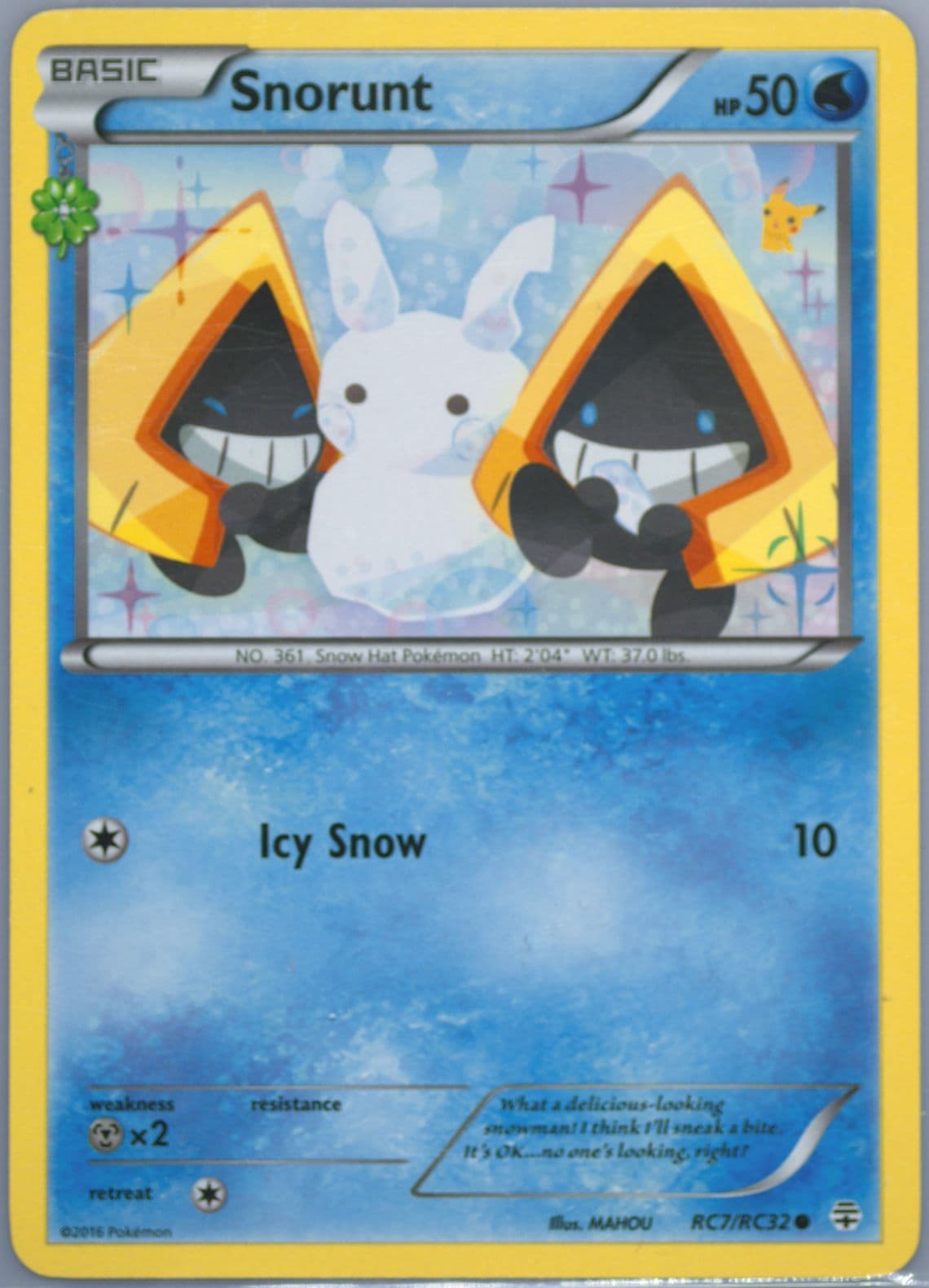 Snorunt (RC7) 2016 Pokemon XY Generations Radiant Collection