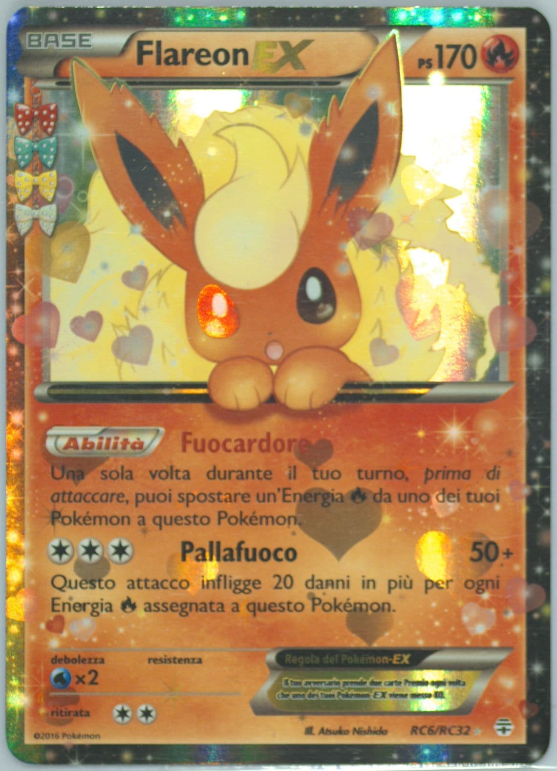Flareon EX Italian (RC6) 2016 Pokemon XY Generations Radiant Collection