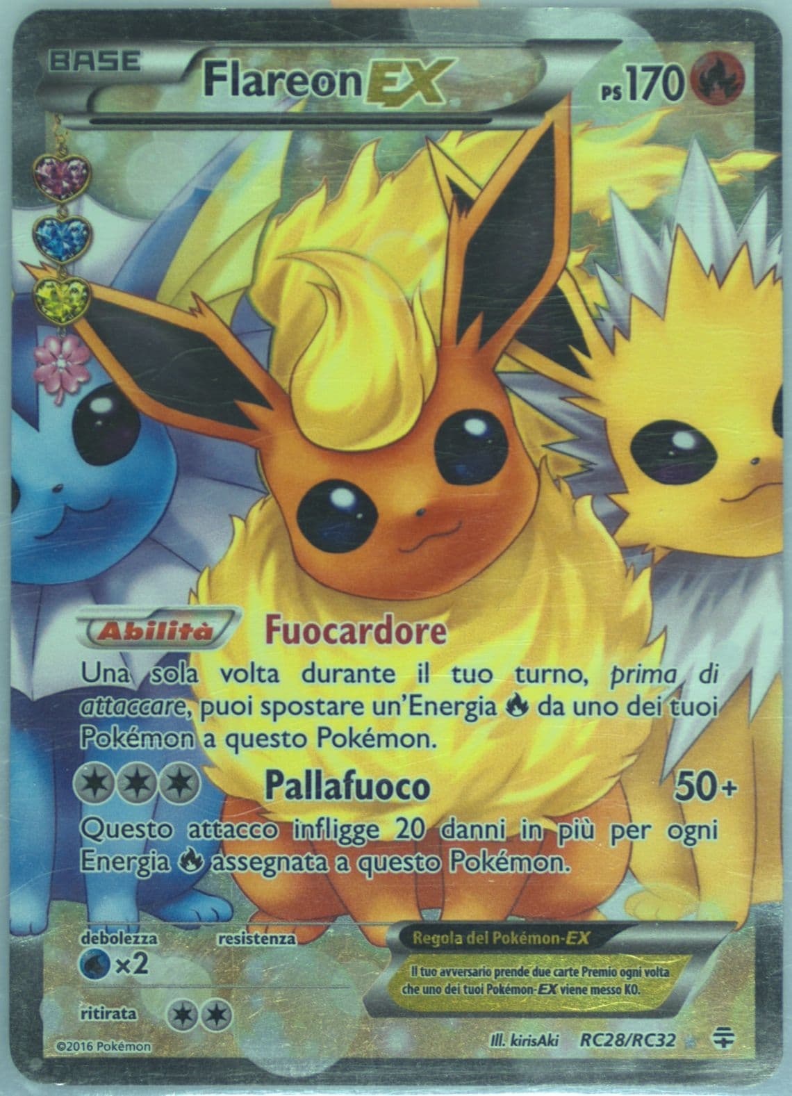 Full Art/Flareon EX Italian (RC28) 2016 Pokemon XY Generations Radiant Collection