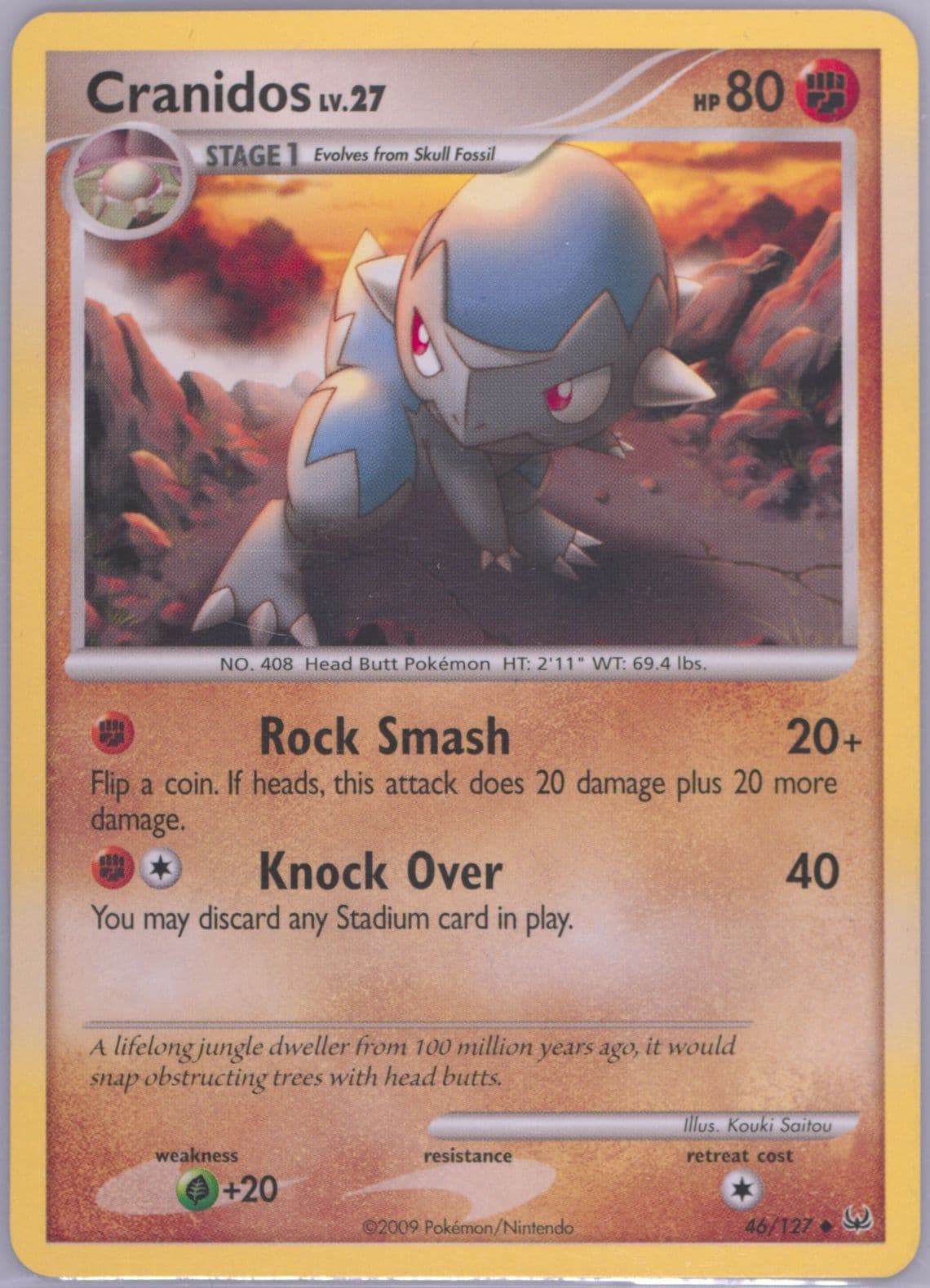 Cranidos (46) 2009 Pokemon Platinum