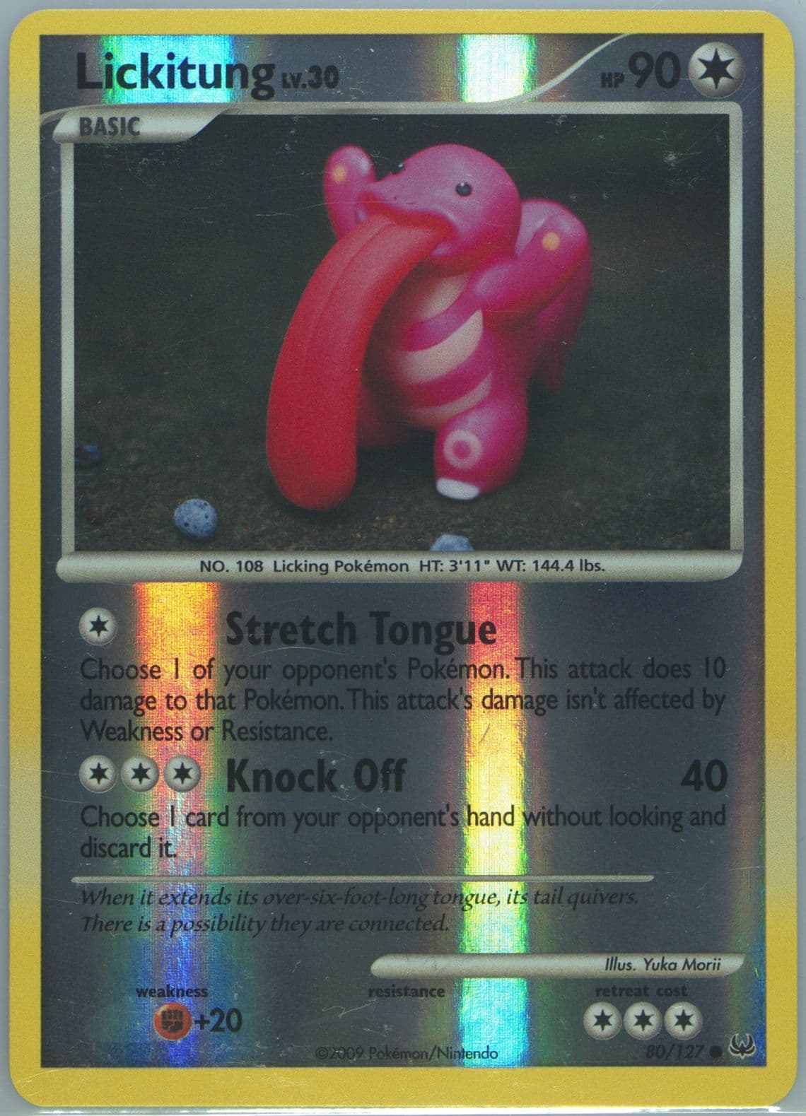 Lickitung-Reverse Foil (80) 2009 Pokemon Platinum