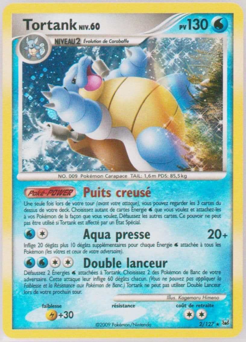 Tortank-Holo French (2) 2009 Pokemon Platinum