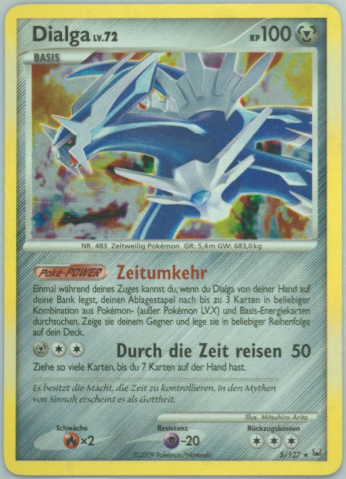 Dialga-Holo German (5) 2009 Pokemon Platinum