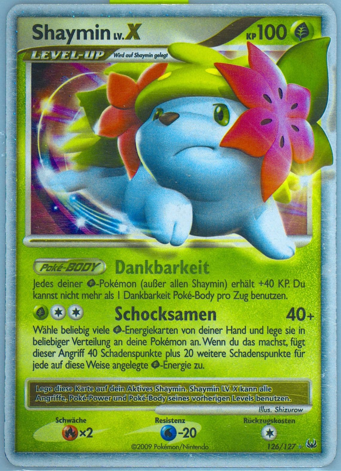 Shaymin LV. X-Holo German (126) 2009 Pokemon Platinum