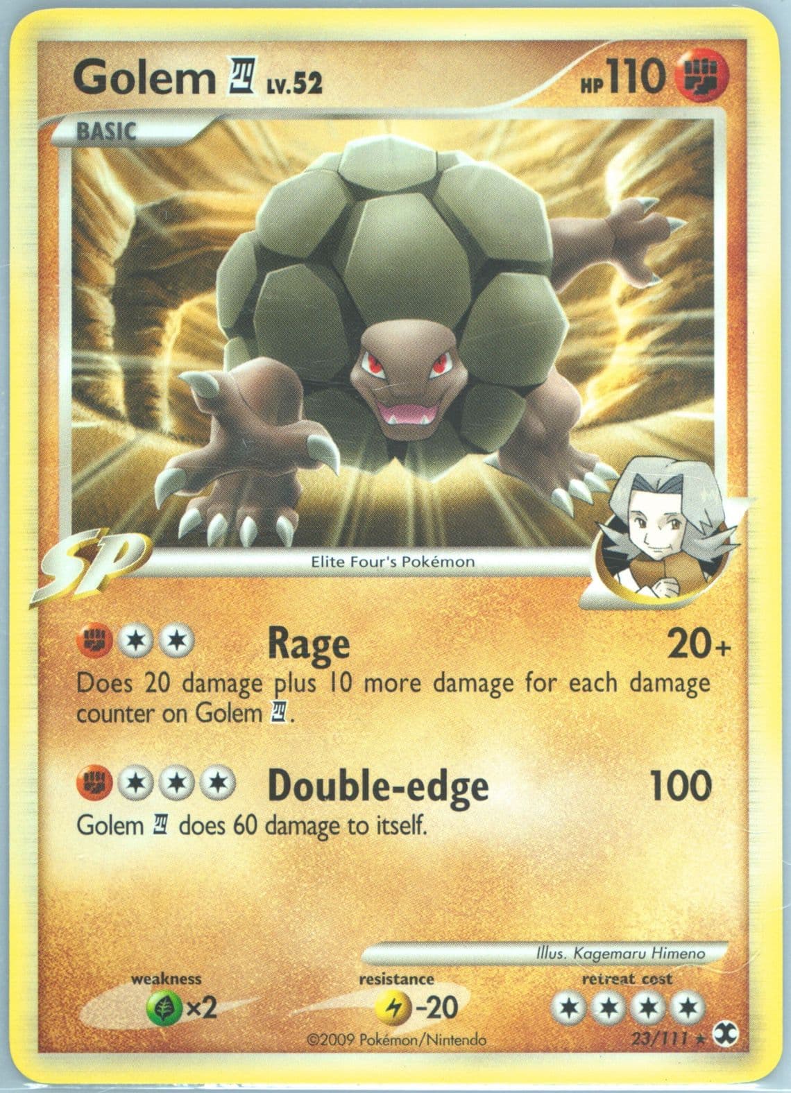 Golem 4 (23) 2009 Pokemon Platinum Rising Rivals