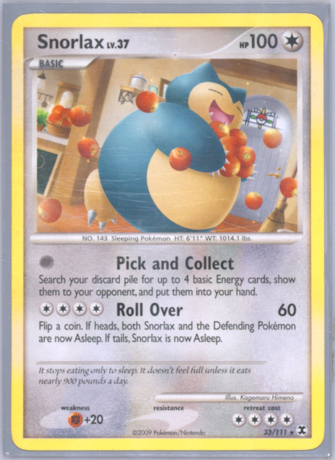 Snorlax (33) 2009 Pokemon Platinum Rising Rivals