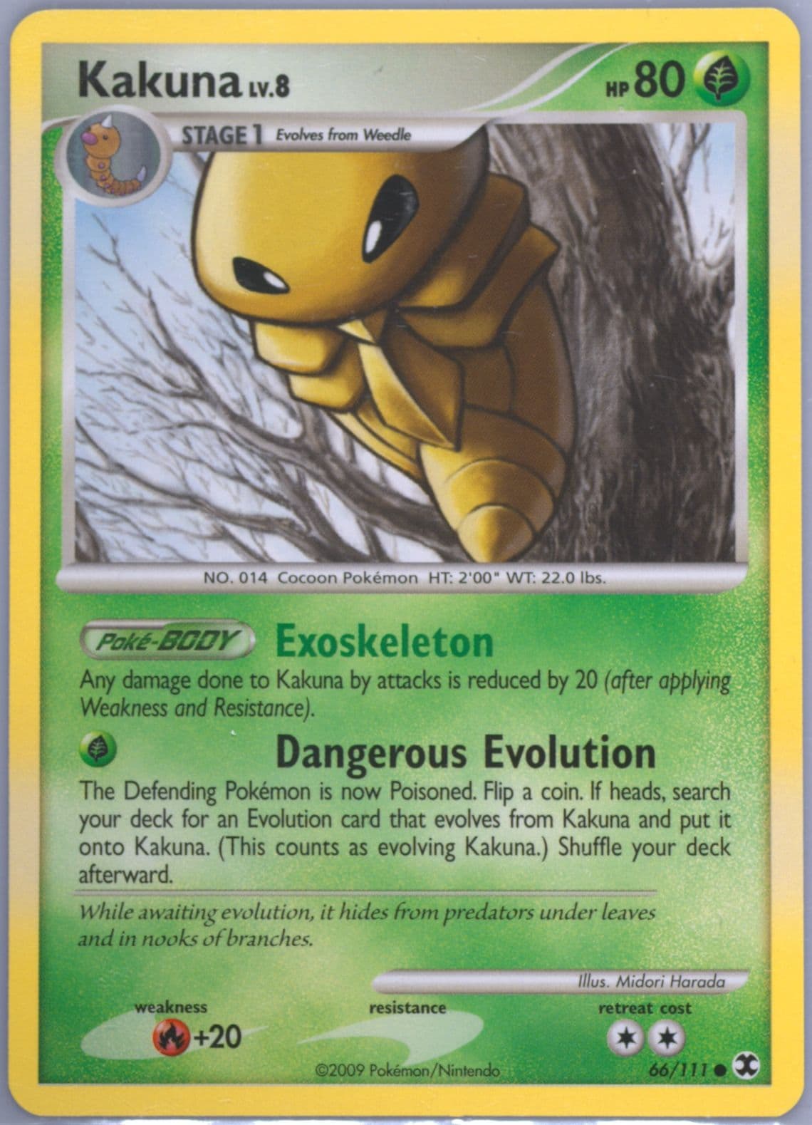 Kakuna (66) 2009 Pokemon Platinum Rising Rivals