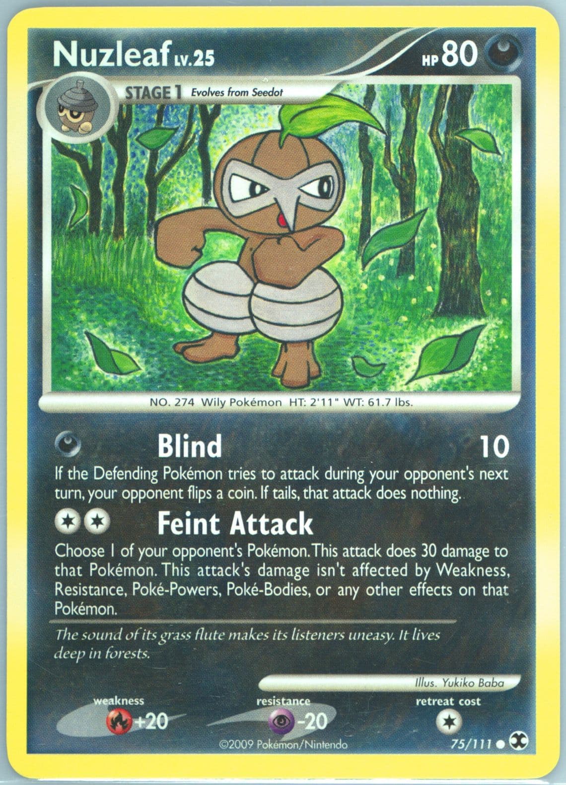 Nidorino (74) 2009 Pokemon Platinum Rising Rivals